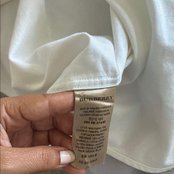 Burberry classic white men’s shirt in size M, slim fit - Picture 2 of 6